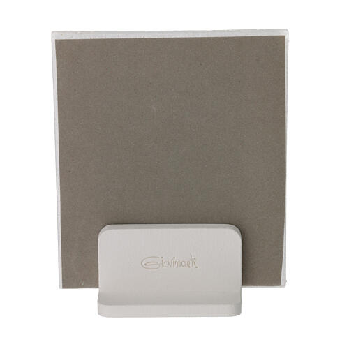 Ikone, Gottesmutter von Kasan – Reliefbild mit Silberauflage auf Glas 14 × 10 cm 3