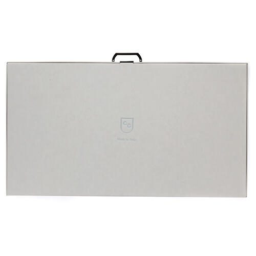 Bilaminate 925 silver Last Supper bas-relief, 18x35 in 7