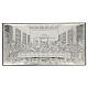 Bilaminate 925 silver Last Supper bas-relief, 18x35 in s1