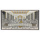 Bassorilievo Bilaminato Ultima Cena dettagli dorati 45x90 cm s1