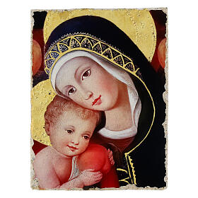 Madonna Crivelli particolare 12x9 cm Bottega Tifernate retouch