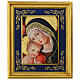 Detail of the Lenti Madonna by Crivelli, 38x32 cm, retouch finish with blue frame, Bottega Tifernate s1