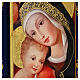 Detail of the Lenti Madonna by Crivelli, 38x32 cm, retouch finish with blue frame, Bottega Tifernate s2