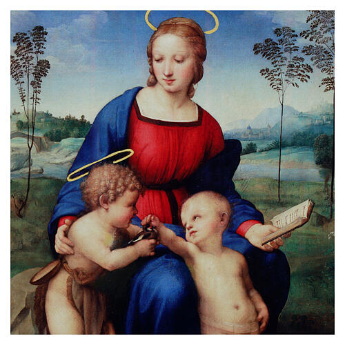 Madonna del Cardellino von Raffel, 18x24 cm, Retouch, Bottega Tifernate 2