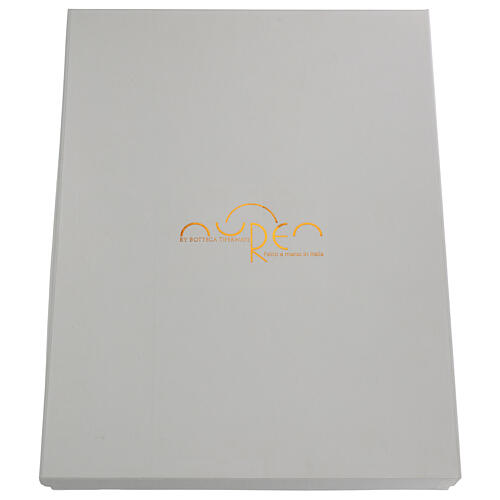 Madonna of the Goldfinch Raphael blue frame 38x32 cm retouch Bottega Tifernate 7