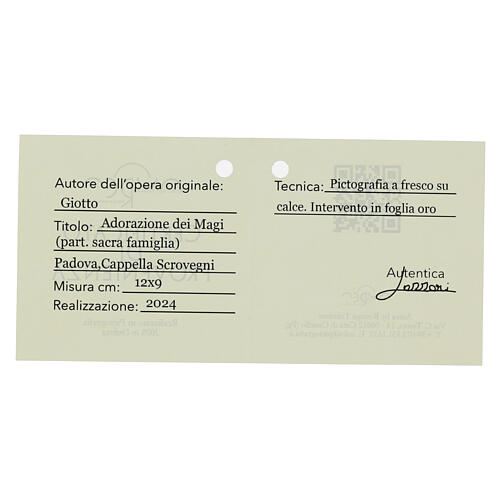 Adoration of the Magi 9x12 cm retouch Giotto Bottega Tifernate 3