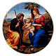 Holy Family with Palm Raphael 15 cm dm retouch Bottega Tifernate s1