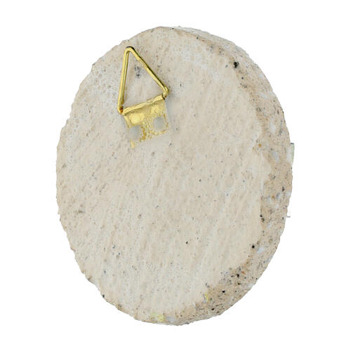 Sacra Famiglia con palma Raffaello Bottega Tifernate dm 6 cm essential 2