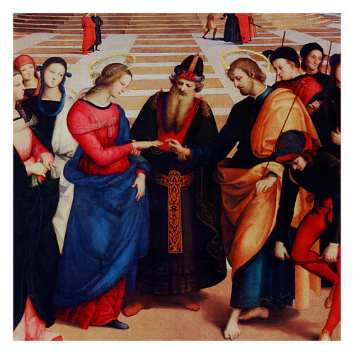Marriage of the Virgin by Rapahel, 7x9.5 in, Bottega Tifernate, essential finish 2