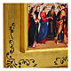 Sposalizio della Vergine 28x40 cm Raffaello retouch Bottega Tifernate cornice oro s2