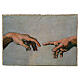 Creation of Adam by Michelangelo, 5x6 in, detail with essential finish, Bottega Tifernate s1