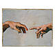 Detail of the Creation of Adam by Michelangelo, Bottega Tifernate, essential finish, 3.5x5 in s1