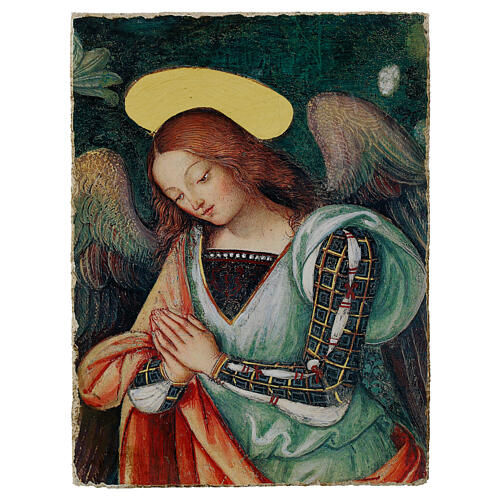 Ángel Pinturicchio 18x24 cm retouch Bottega Tifernate detalle 1