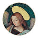 Angel by Pinturicchio, Bottega Tifernate, retouched detail, d. 2.5 in s1