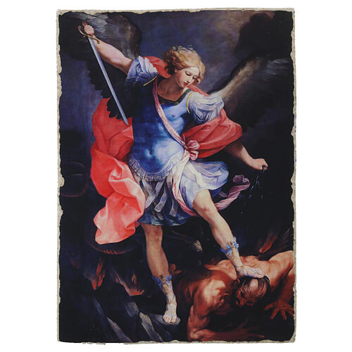 St. Michael the Archangel essential Guido Reni Bottega Tifernate 18x24 cm 1