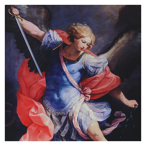 St. Michael the Archangel essential Guido Reni Bottega Tifernate 18x24 cm 2