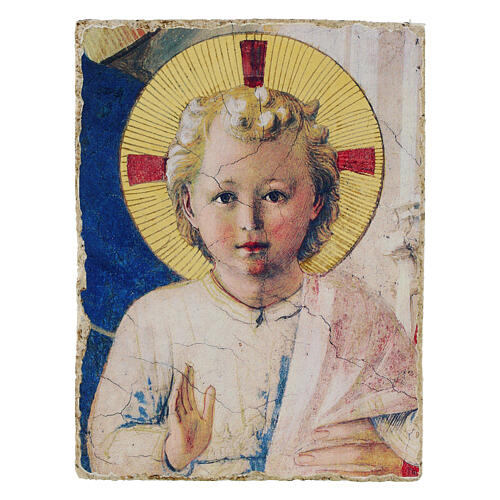 Madonna Cieni, Beato Angelico, szczegół 9x12 cm, Bottega Tifernate, retouch 1