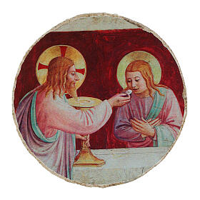 Last Supper by Fra Angelico, d. 2.5 in, Bottega Tifernate, essential finish