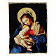 Virgin with Child by Sassoferrato, painting detail, retouch finish, 3.5x5 in, Bottega Tifernate s1
