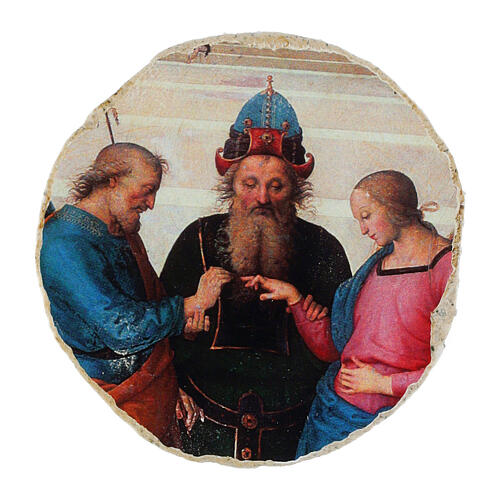Sposalizio della Vergine Perugino dm 6 cm essential Bottega Tifernate 1