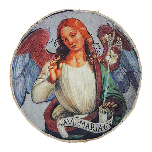 Archangel Gabriel by Luca Signorelli, essential finish, d. 2.5 in, Bottega Tifernate 1
