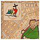 Mapa relieve madera Vaticano logo Jubileo 35x35 cm ed limitada s2