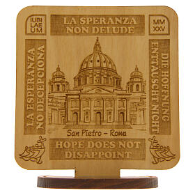 Jubilee Picture of St. Peter with base, 7x7 Clarisse Monastery Albano Laziale