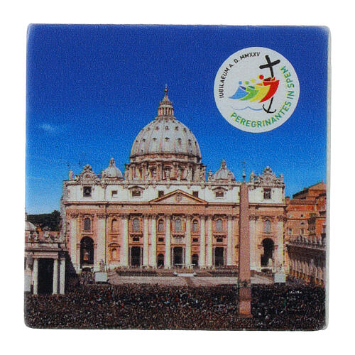 Calamita Giubileo marmo basilica San Pietro 5x5 cm Editrice Bella Immagine 1