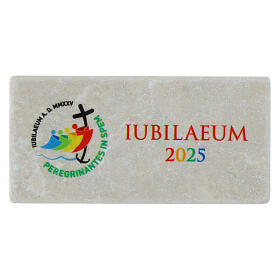 Marble magnet of Jubilee 2025, official logo, 2x4 in, Editrice Bella Immagine