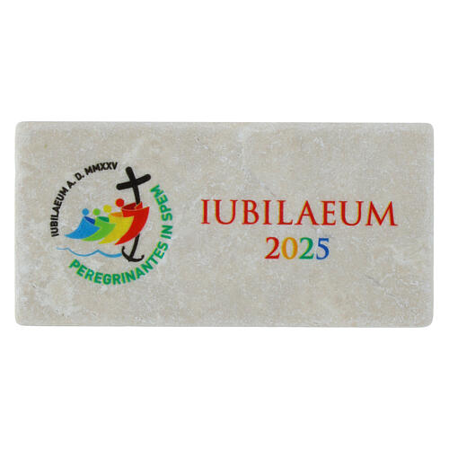 Magnes 5x10 cm z marmuru, oficjalne logo Jubileuszu 2025, Wydawnictwo Bella Immagine 1