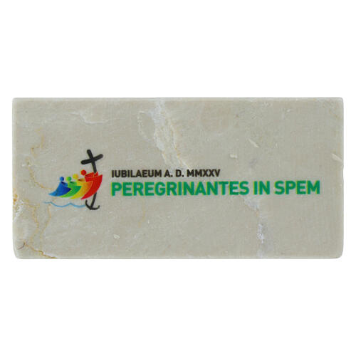 Calamita marmo logo ufficiale Giubileo 2025 latino 5x10 cm Editrice Bella Immagine 1