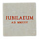 Calamita Iubilaeum A.D. MMXXV rosso marmo 5x5 cm Editrice Bella Immagine s1