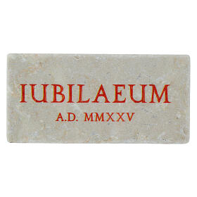 Marble magnet, red Iubilaeum A.D. MMXXV, 2x4 in, Editrice Bella Immagine