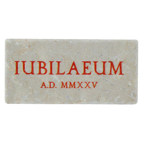 Aimant marbre Iubilaeum A.D. MMXXV rouge 5x10 cm Éd. Bella Immagine 1