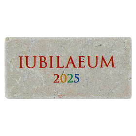 Imán rectangular Iubilaeum 2025 mármol 5x10 cm Editorial Bella Immagine
