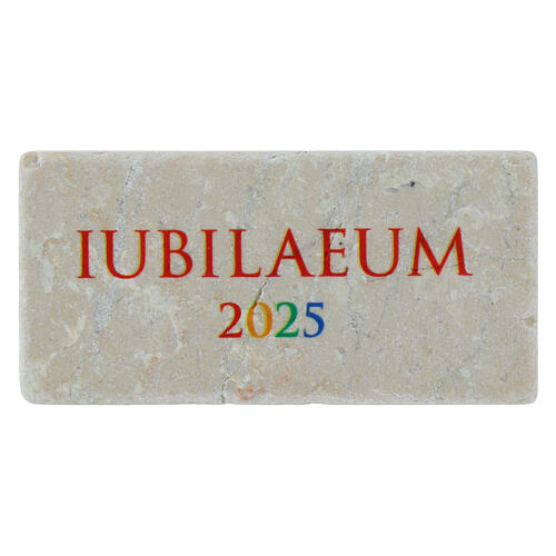 Rectangular magnet Iubilaeum 2025 marble 5x10 cm Editrice Bella Immagine 1