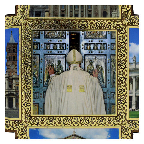 Cross-shaped Jubilee images, mini-painting 2