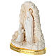 Virgen de Lourdes con cueva base oro ovalada 14x12 cm s3