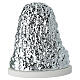 Virgen de Lourdes con cueva plateada base ovalada 14x12 cm s4