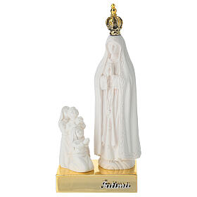 Escultura Virgen de Fátima con niños 7x5x15 cm