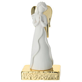 Praying Angel with golden base, 3x2x6 in