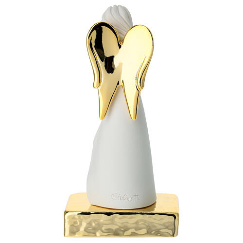 Praying Angel Statue with Golden Base, 7x5x15 cm 5