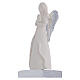 Escultura Ángel corazón base y alas plateadas 7x5x15 cm s3