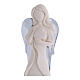 Scultura Angelo cuore base e ali argentate 7x5x15 cm s2