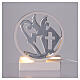 Lampada Cresima argentata LED 13x9 cm s2