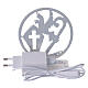 Lampada Cresima argentata LED 13x9 cm s5