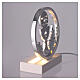 Lampada Prima Comunione argentata LED 13x9 cm s4
