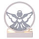 Lampada Angelo argentata LED 13x9 cm s1