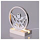 Lampada Angelo argentata LED 13x9 cm s3