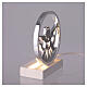 Lampada Angelo argentata LED 13x9 cm s4